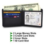 Dollar Size | Black | Leather Wallet - Image 3