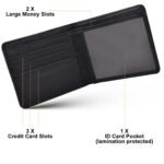 Dollar Size | Black | Leather Wallet - Image 6