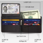 Classic Men's Leather Wallet | Zipper Coin Pocket - Image 4