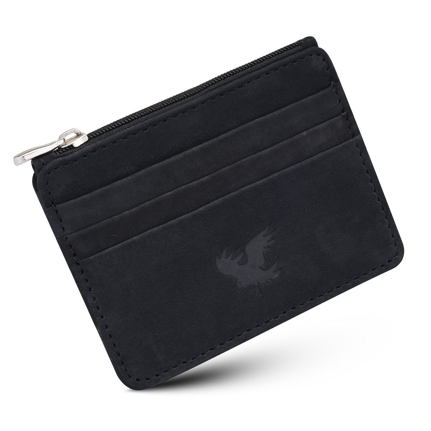Stylish & Compact | Black | Leather Card Holder