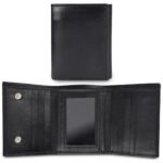 Black Trifold | Leather Wallet | Unisex