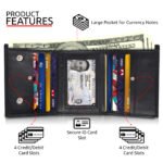 Black Trifold | Leather Wallet | Unisex - Image 2