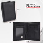Minimalist & Functional Leather Wallet  (Black) - Image 4