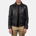 Elegant Black | Biker Leather Jacket | Men - Image 2