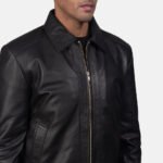Elegant Black | Biker Leather Jacket | Men - Image 6