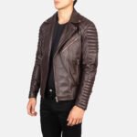 Armand Maroon | Motorcycle Leather Jacket | Men - Image 4