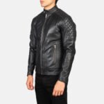 Premium Black | Biker Leather Jacket | Men - Image 5