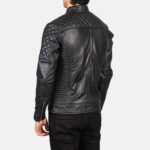 Premium Black | Biker Leather Jacket | Men - Image 6