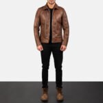 John Wick | Brown | Biker Leather Jacket | Men - Image 3