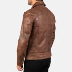 John Wick | Brown | Biker Leather Jacket | Men - Image 4