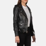 Retro Black | Leather Jacket | Women - Image 4