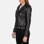 Retro Black | Leather Jacket | Women - Image 5