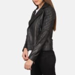 Premium Black | Ladies Jacket | Real Leather - Image 3