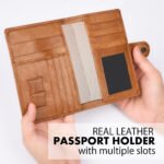 Executive Leather Passport Holder | Brown - Image 5