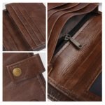 Vintage Bifold Leather Wallet | Coffee Brown - Image 5