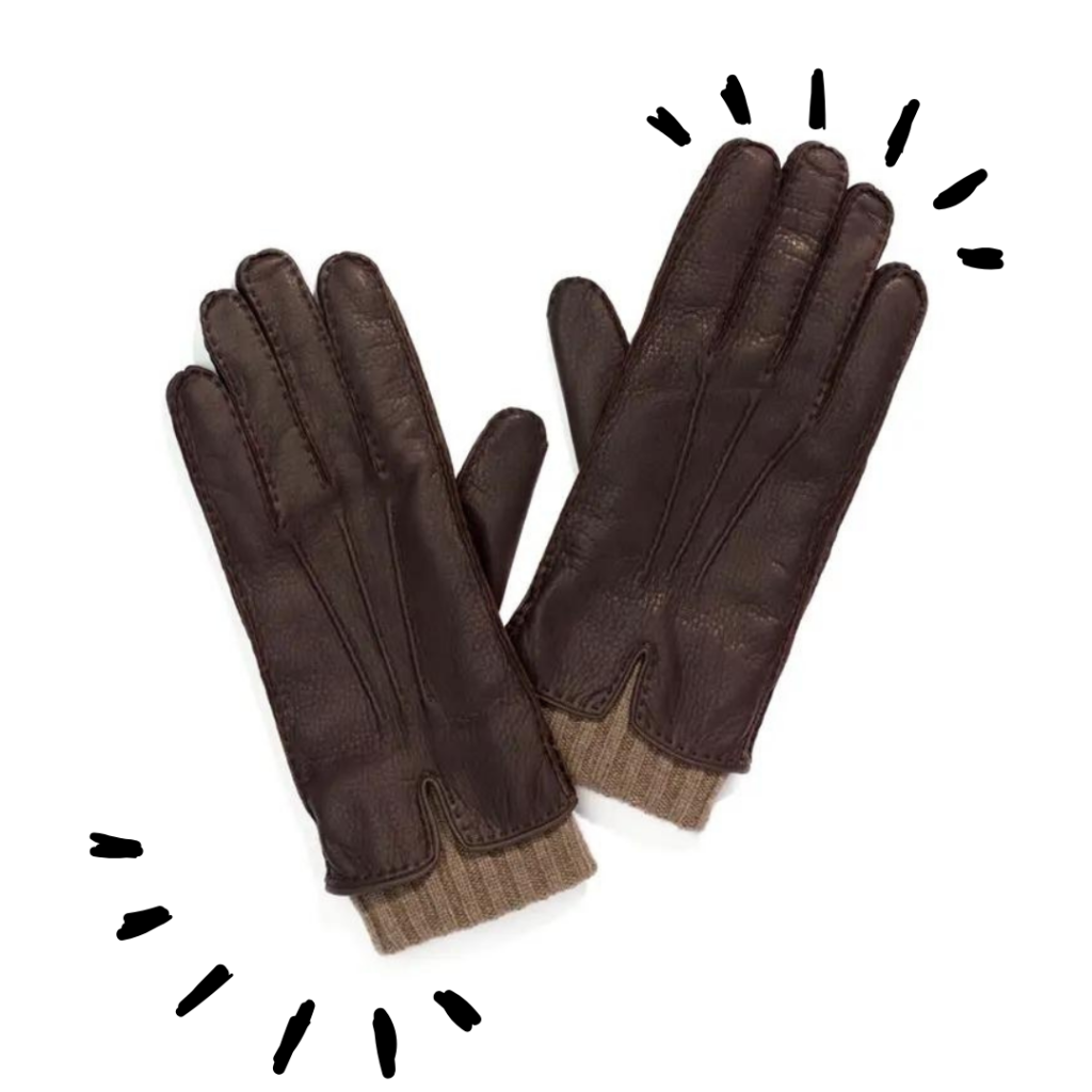 leather gloves