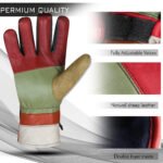 Multicolor Sheepskin Leather Glove - Image 2