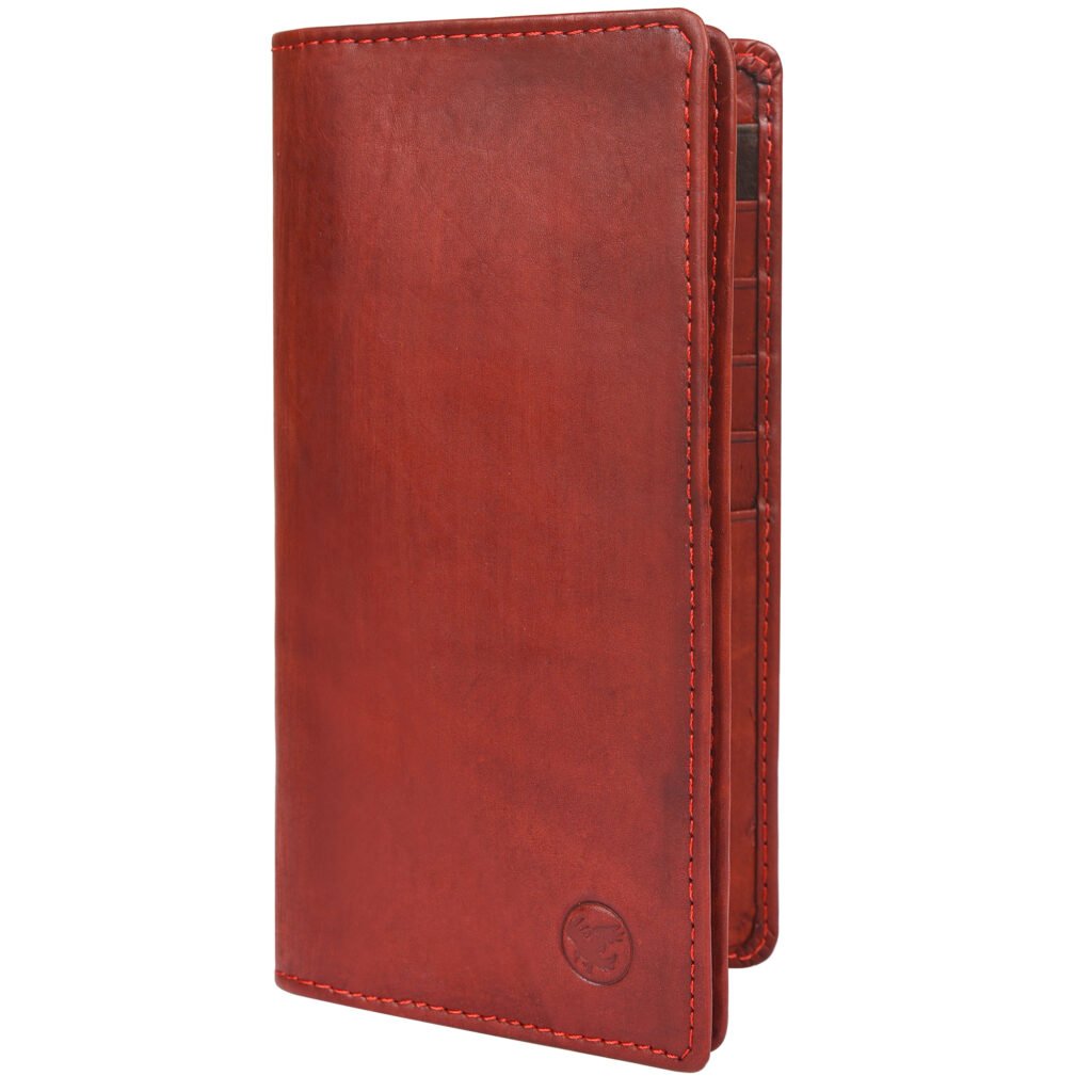long leather wallet