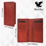 Exotic Red Long Leather Wallet - Image 4