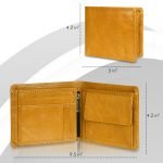 Slim and Classic Leather Wallet For Men Light Brown - Image 4